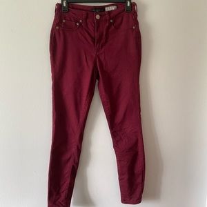 AEROPOSTALE Maroon/Burgundy High Waisted Jeggings